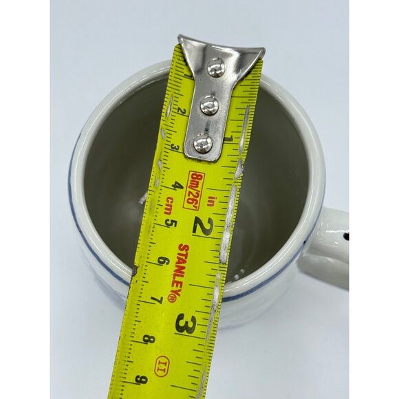 Handpainted Delft Blue & White Ceramic Mug With Windmill Design - Picture 6 of 7